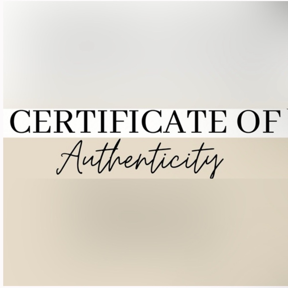 Certificate of Authenticity